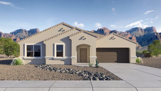 New construction Single-Family house 1132 W Descanso Canyon Drive, Casa Grande, AZ 85122 Dean- photo 0