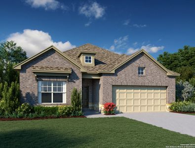 New construction Single-Family house 1413 Alleyton Court, Seguin, TX 78155 Alyssa Homeplan- photo 0 0