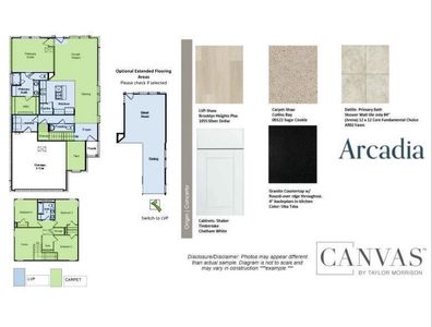 Design Selections.  This home is currently under construction and selections are subject to change.