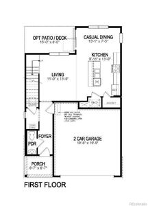 New construction Single-Family house 18018 Dandy Brush Lane, Parker, CO 80134 CABRAL- photo