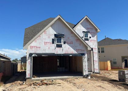 New construction Single-Family house 15226 Glow Berry Lane, Humble, TX 77396 Lockport II- photo 1 1