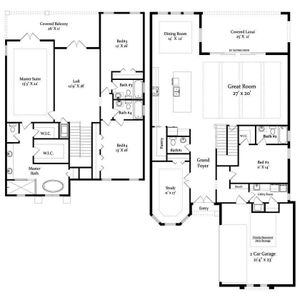 New construction Single-Family house The Madrid Plan, Ocean Crest Drive, Palm Coast, FL 32137 - photo