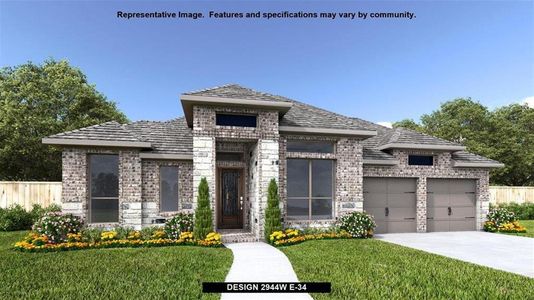 New construction Single-Family house 1412 Caylea Bluff Ln, Georgetown, TX 78628 Design 2944W- photo 0