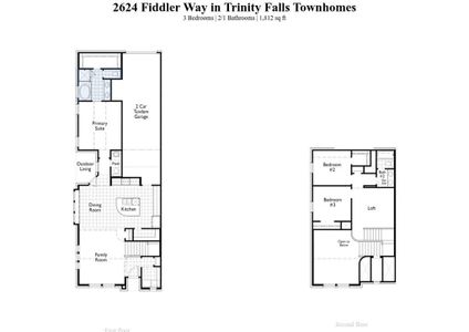New construction Townhouse house 2624 Fiddler Way, McKinney, TX 75071 Bolton Plan- photo