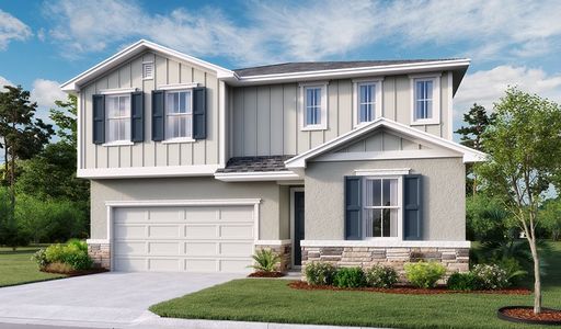 New construction Single-Family house 280 Hilltop Bloom Loop, Haines City, FL 33844 Slate- photo 2 2