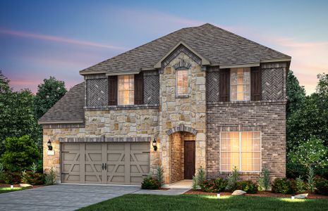 New construction Single-Family house 3840 Pearlwood Road, Little Elm, TX 75068 Lexington- photo