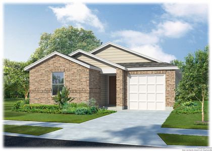 New construction Single-Family house 13713 Whisper Ranch, San Antonio, TX 78252 The Carswell- photo 0