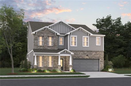 New construction Single-Family house 768 Clifftop Crossing Sw, Powder Springs, GA 30127 Riverside- photo 34 34