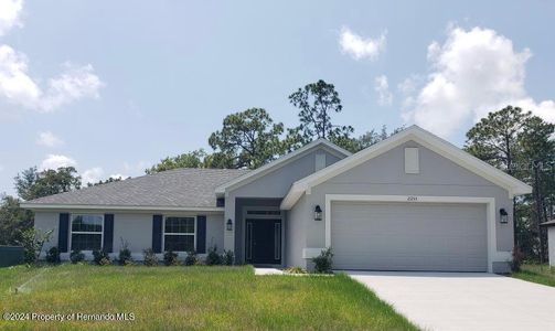 New construction Single-Family house 11253 Kiska Wren Road, Weeki Wachee, FL 34614 1755- photo 0 0