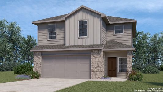New construction Single-Family house 15546 Mint Patch Meadow, Von Ormy, TX 78073 Emma- photo 37 37