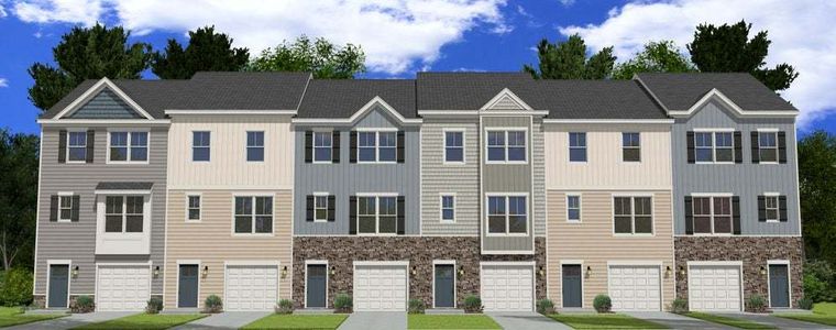 New construction Multi-Family house 833 Parc Townes Drive, Wendell, NC 27591 Linville- photo 1 1