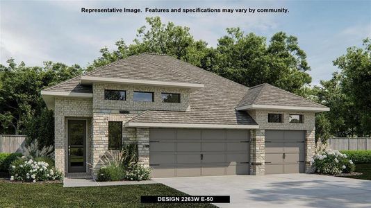 New construction Single-Family house 17301 Cain Clearing Pass, Austin, TX 78738 Design 2263W- photo 0