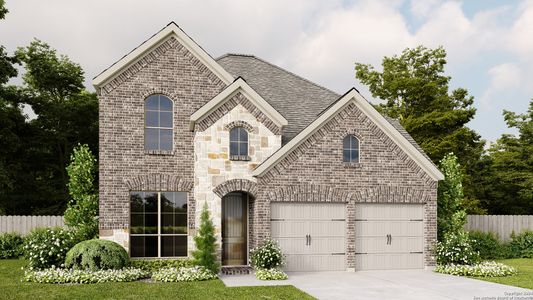 New construction Single-Family house 9903 Heeler Hand Trail, San Antonio, TX 78254 2442W- photo 0