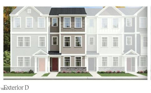 New construction Townhouse house 152 Aster Bloom Lane, Unit 490, Raleigh, NC 27610 - photo 0