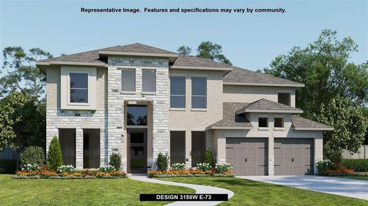 New construction Single-Family house Design 3158W, 445 Bay Breeze Drive, Kyle, TX 78640 - photo