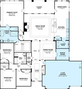 The Samuel floor plan by K. Hovnanian Homes. 1st Floor shown. *Prices, plans, dimensions, features, specifications, materials, and availability of homes or communities are subject to change without notice or obligation.