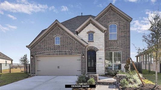 New construction Single-Family house 18830 Halter Meadow Trail, Tomball, TX 77377 Design 2442W- photo 1