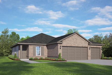 New construction Single-Family house 55 Leon Way, Dayton, TX 77535 The Costa A with 3-Car Garage- photo 0 0