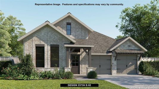 New construction Single-Family house 24041 Sidehill Lie, San Antonio, TX 78261 Design 2373H- photo 0
