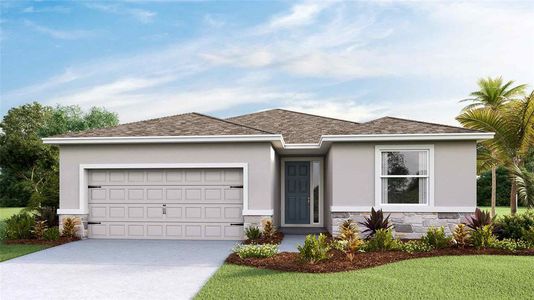 New construction Single-Family house 3847 Sunny Springs Street, Plant City, FL 33565 Lantana- photo 0