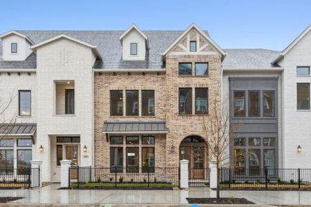 New construction Townhouse house 12033 Dahlia Bay Drive, Frisco, TX 75033 Roosevelt- photo 0