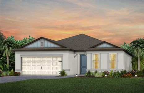 New construction Single-Family house 9373 Barrier Coast Trail, Parrish, FL 34219 Mystique- photo 0