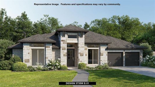 New construction Single-Family house Design 3735W, 23654 Savannah Sparrow Lane, Katy, TX 77493 - photo