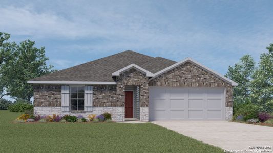 New construction Single-Family house 364 Butterfly Rose Drive, New Braunfels, TX 78130 The Bellvue- photo 1 1