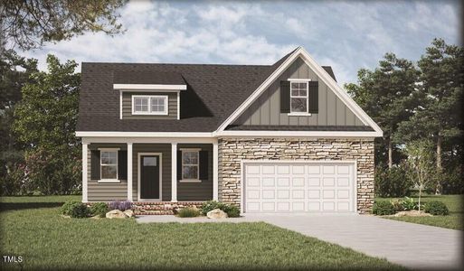 New construction Single-Family house 258 Pecan Valley Way, Four Oaks, NC 27524 Bluebell C- photo 0