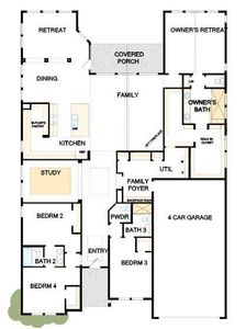 New construction Single-Family house 12603 Smokey Sunset Court, Cypress, TX 77433 The Leeward- photo