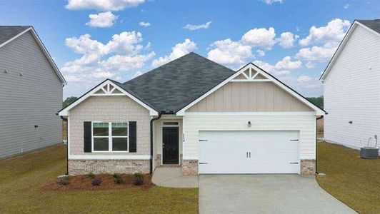 New construction Single-Family house 8590 Preakness Pass, Lithonia, GA 30058 Cali- photo 0