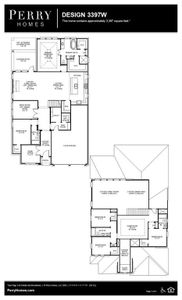 New construction Single-Family house 9727 Chapman Trail, Iowa Colony, TX 77578 Design 3397W- photo 1 1