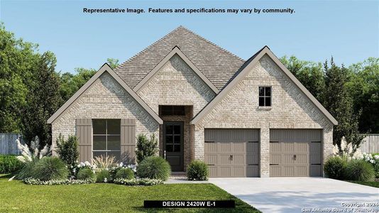 New construction Single-Family house 316 Hulda Trail, New Braunfels, TX 78130 Design 2420W- photo 2 2