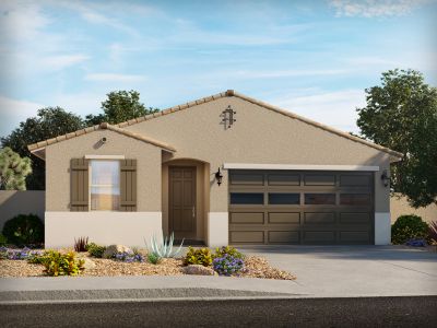 New construction Single-Family house Leslie, North Hartman Road, Maricopa, AZ 85138 - photo