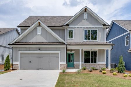 New construction Single-Family house 6026 Lights Ferry Road, Flowery Branch, GA 30542 Maple Ridge III- photo 0