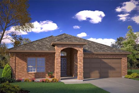 New construction Single-Family house 15513 Putney Way, Fort Worth, TX 76247 GALLUP- photo 2 2