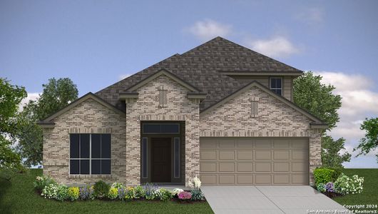 New construction Single-Family house 29511 Autumn Copper, Bulverde, TX 78163 The Hondo- photo 0