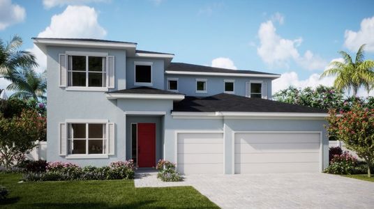 New construction Single-Family house 19092 Wood Stork Way, Loxahatchee, FL 33470 Peppercorn- photo 0