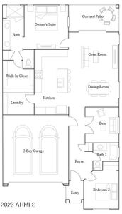 New construction Single-Family house 17274 W Via Lindo Court, Surprise, AZ 85387 Dawn Plan 3562- photo