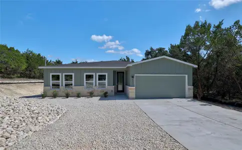 New construction Single-Family house 4205 Outpost Trce, Lago Vista, TX 78645 Topaz- photo 0