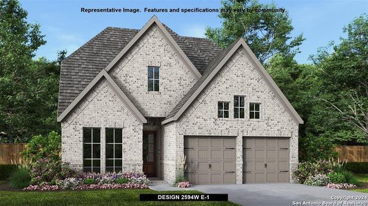New construction Single-Family house 12445 Redwater, San Antonio, TX 78253 Design 2594W- photo 0