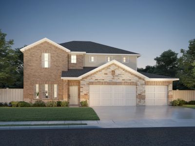 New construction Single-Family house 163 El Cosmico Drive, Kyle, TX 78640 The Kessler- photo 0