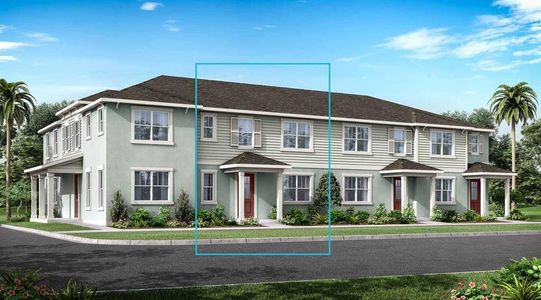 New construction Townhouse house 11387 Sunsail Ave, Orlando, FL 32832 Aurora- photo 0