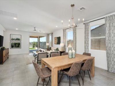 Dining Area in Jubilee Floorplan modeled at Silva Farms