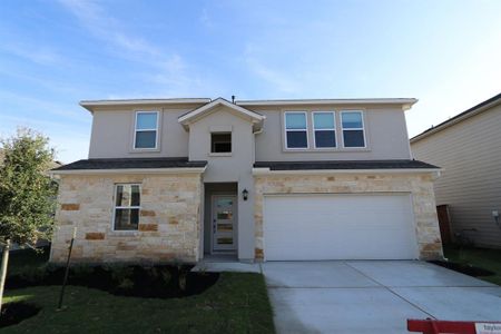 New construction Single-Family house 405 Doodle Ln, Hutto, TX 78634 Lavaca- photo 0