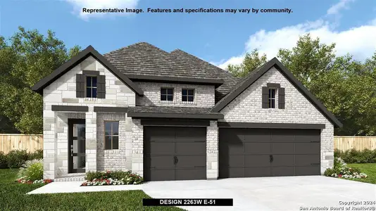 New construction Single-Family house 28452 Cohaset Way, San Antonio, TX 78260 Design 2263W- photo 0