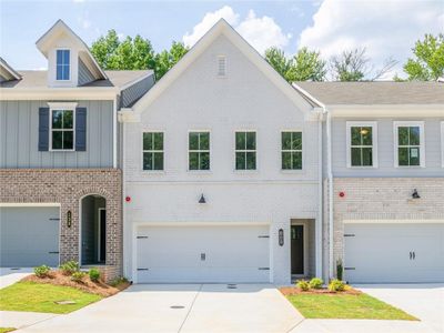 New construction Townhouse house 4511 Twinberry Drive, Powder Springs, GA 30127 Brooks- photo 0