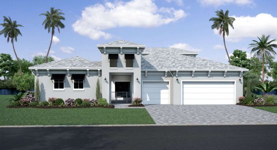 New construction Single-Family house Courtyard 2 (Palm Collection), 15303 Serengeti Boulevard, Spring Hill, FL 34610 - photo