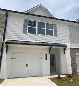 New construction Townhouse house 5354 Fox Den Road, Oakwood, GA 30566 Saxon- photo 0