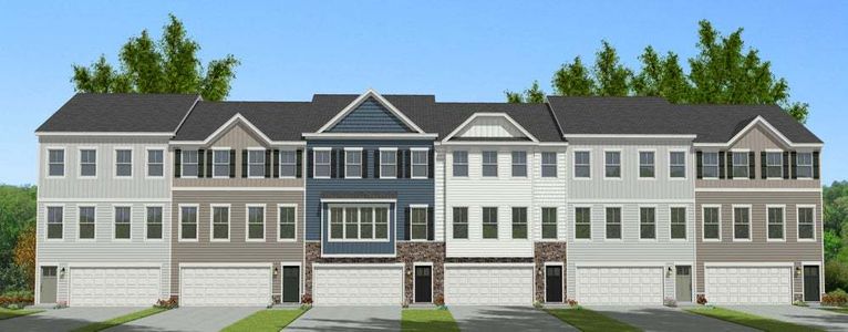 New construction Multi-Family house 831 Parc Townes Drive, Wendell, NC 27591 Pamlico- photo 0
